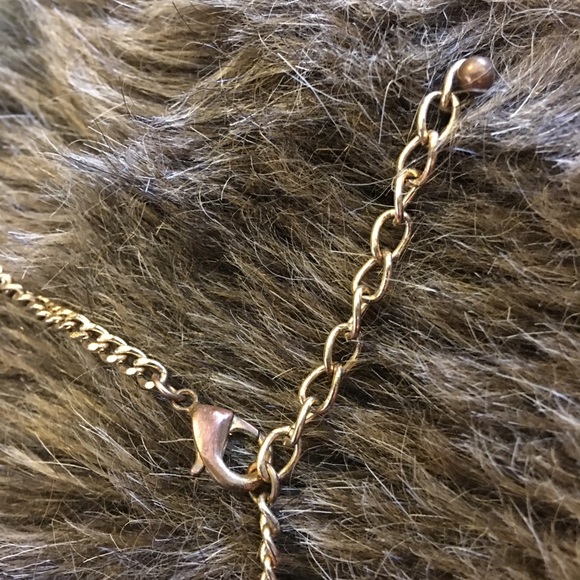 Vintage layered chain red sparkle bead necklace - Picture 7 of 7